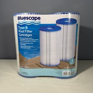 Bluescape Type B Pool Filter Cartridge 2-Pack White